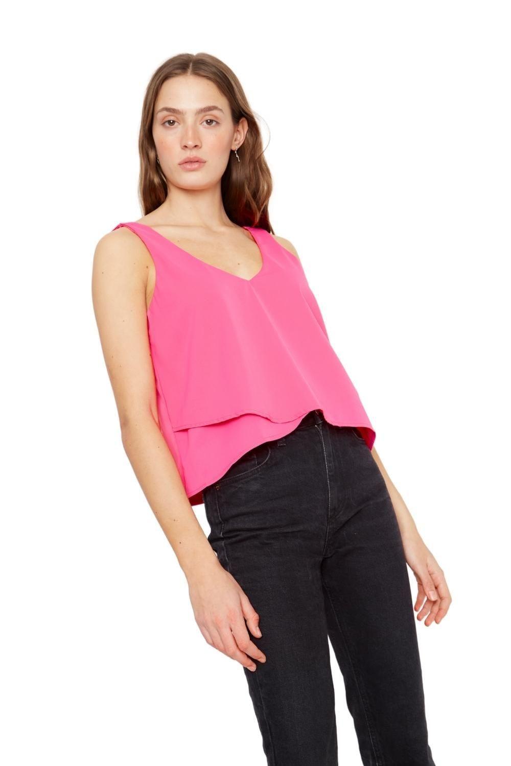 Polera Sara sin mangas III rosada Jacinta Tienda-5