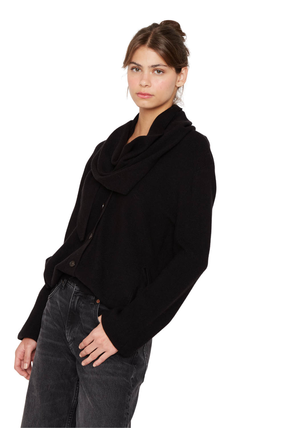 Chaleco Coat negro Jacinta Tienda-2
