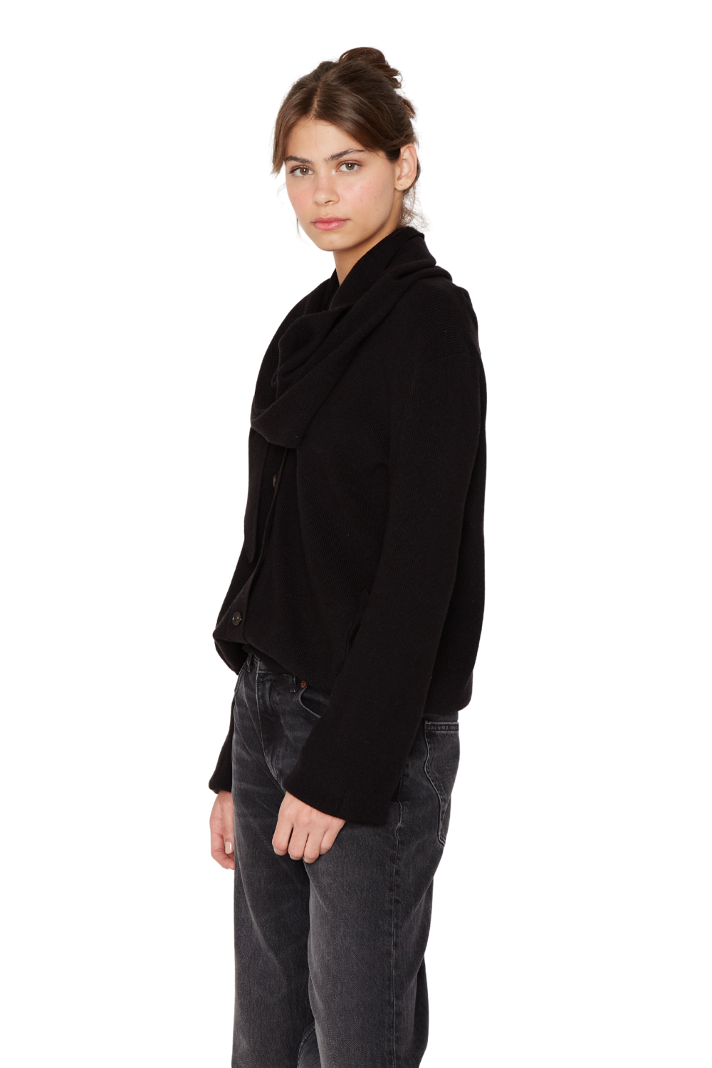 Chaleco Coat negro Jacinta Tienda-3