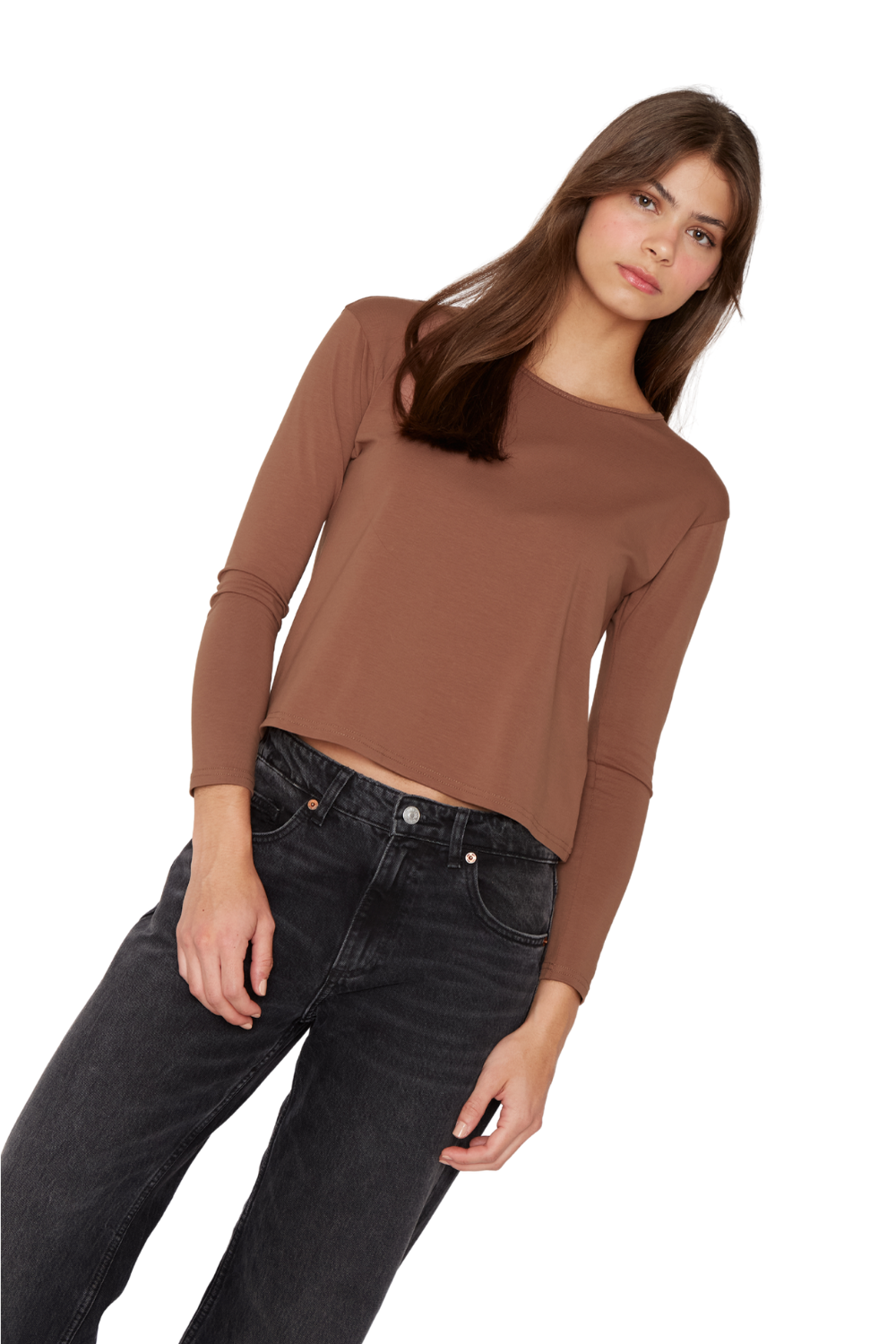 Polera Clara II café Jacinta Tienda-2