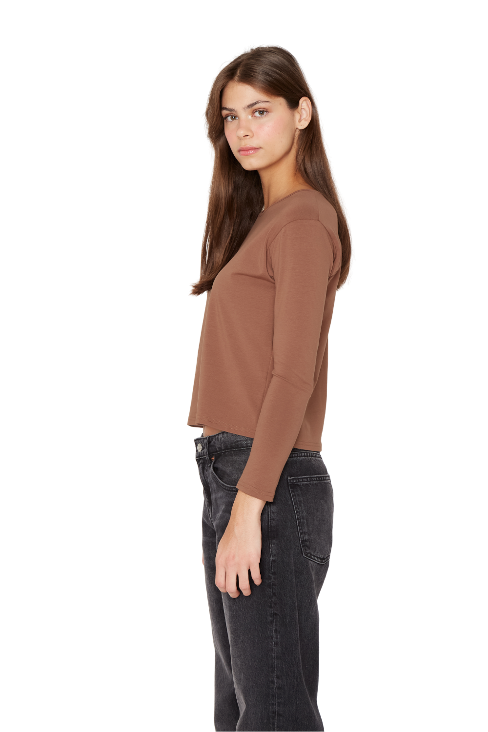 Polera Clara II café Jacinta Tienda-3