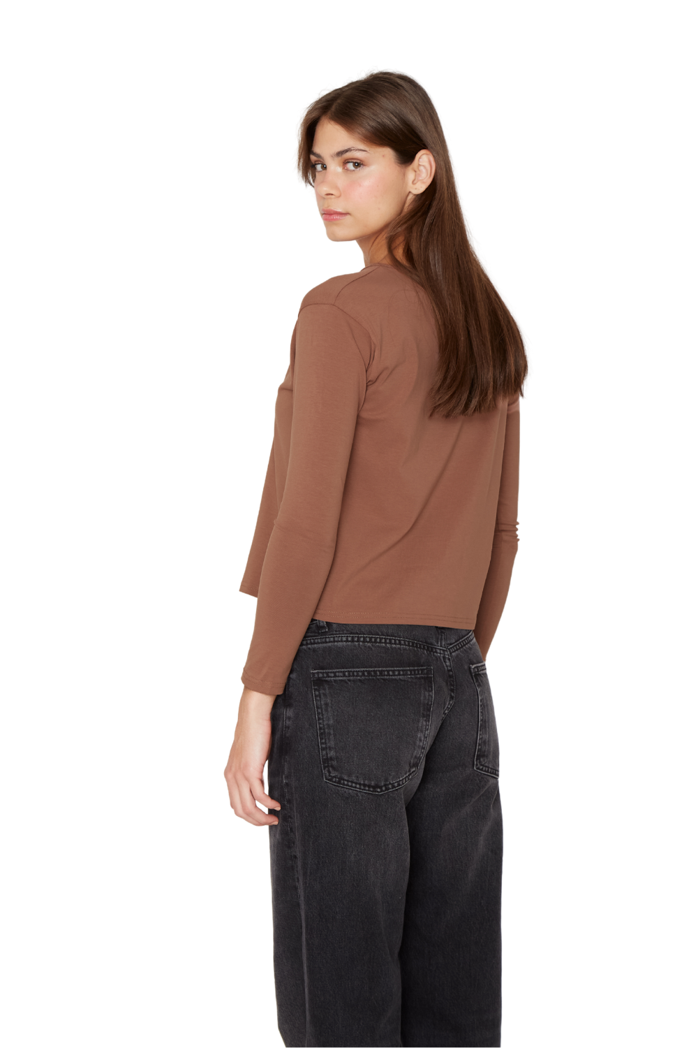 Polera Clara II café Jacinta Tienda-4