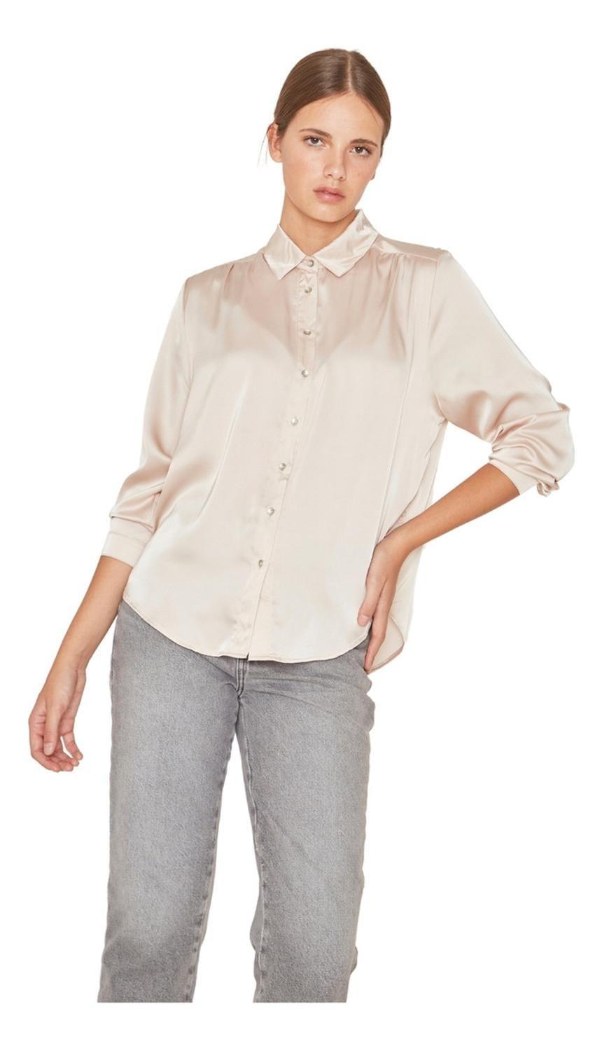 Blusa Sara Satin Dorada Jacinta Tienda-0