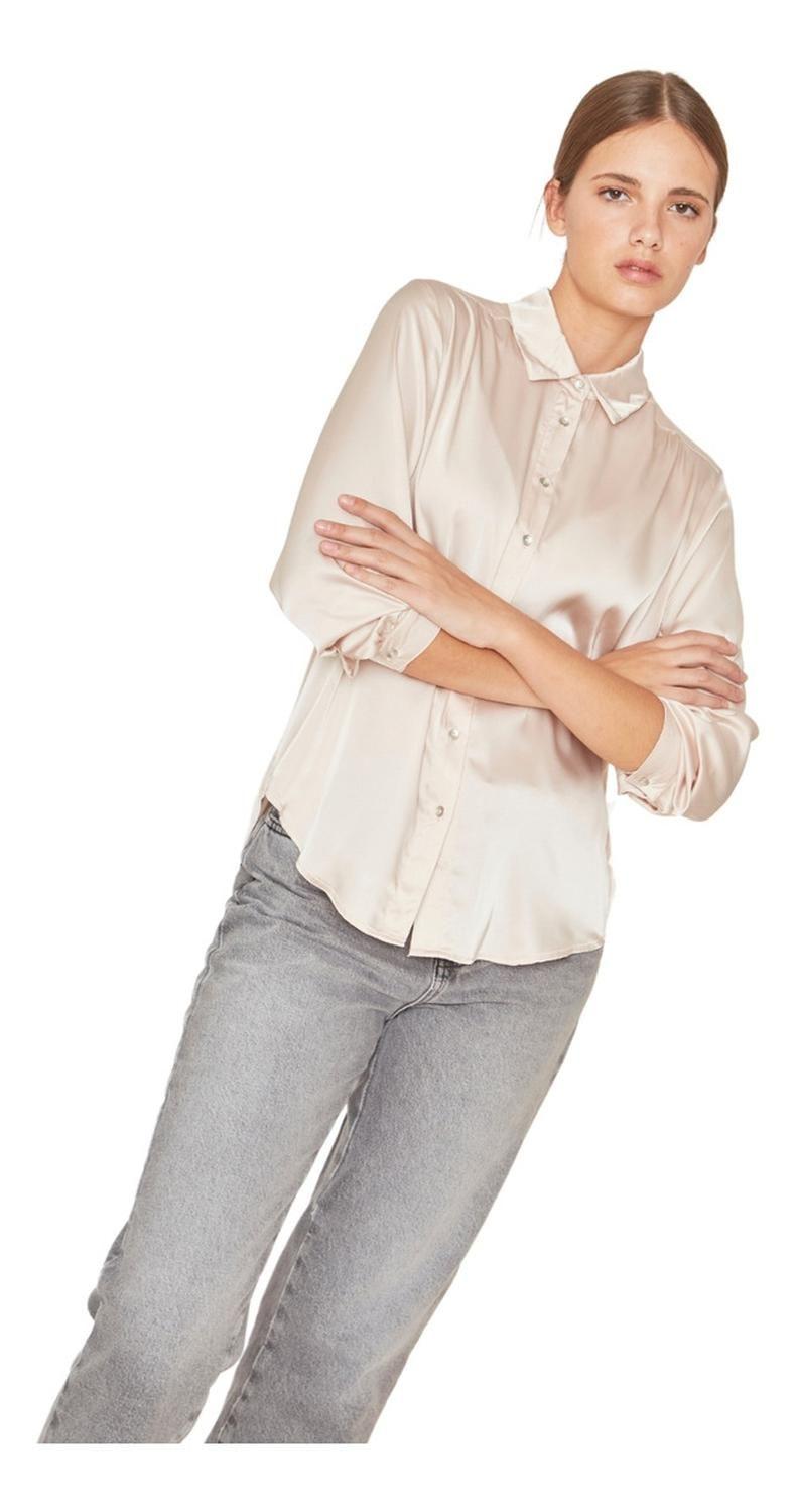 Blusa Sara Satin Dorada Jacinta Tienda-1