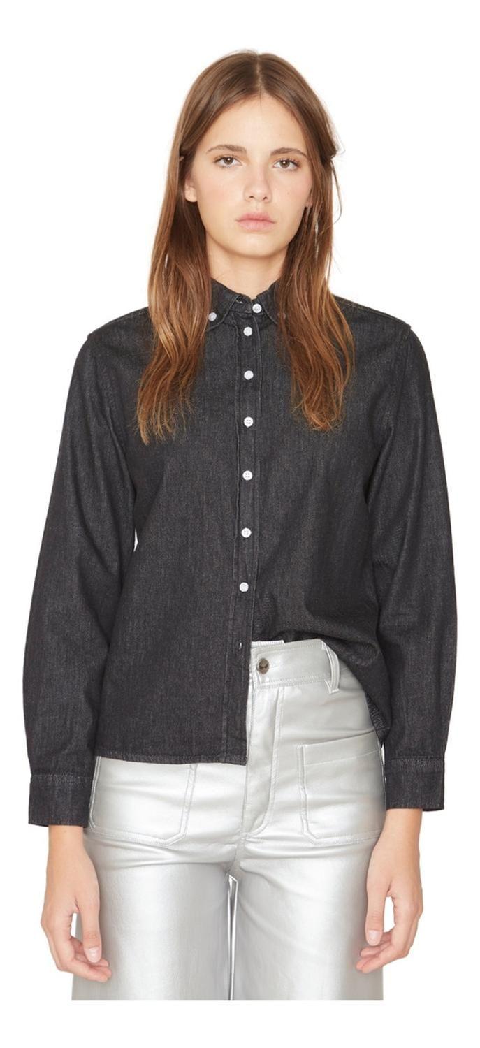Camisa Denim Ii Negra Jacinta Tienda-2