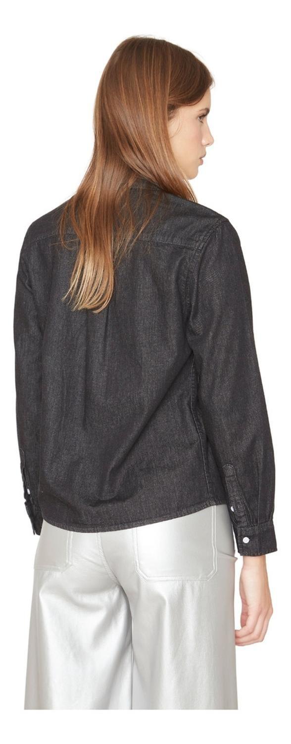 Camisa Denim Ii Negra Jacinta Tienda-3