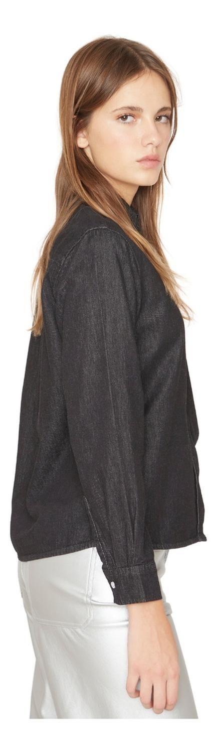 Camisa Denim Ii Negra Jacinta Tienda-4