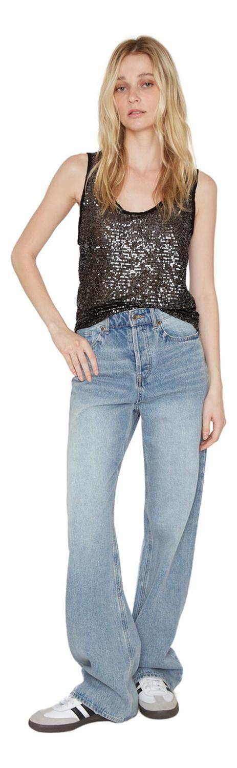 Polera Glam Negra Jacinta Tienda-3