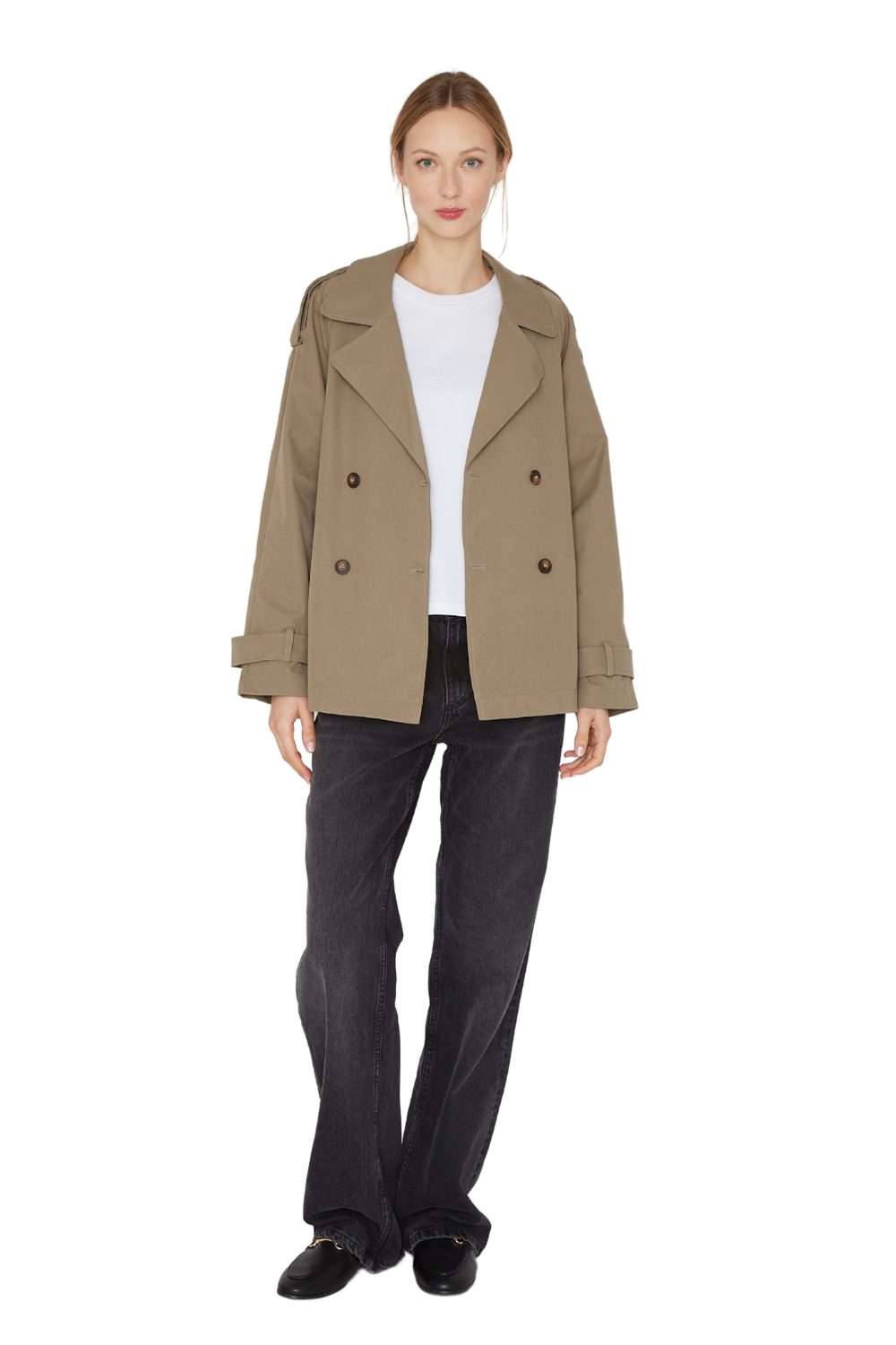 Trench Coat Stone verde Jacinta Tienda-4