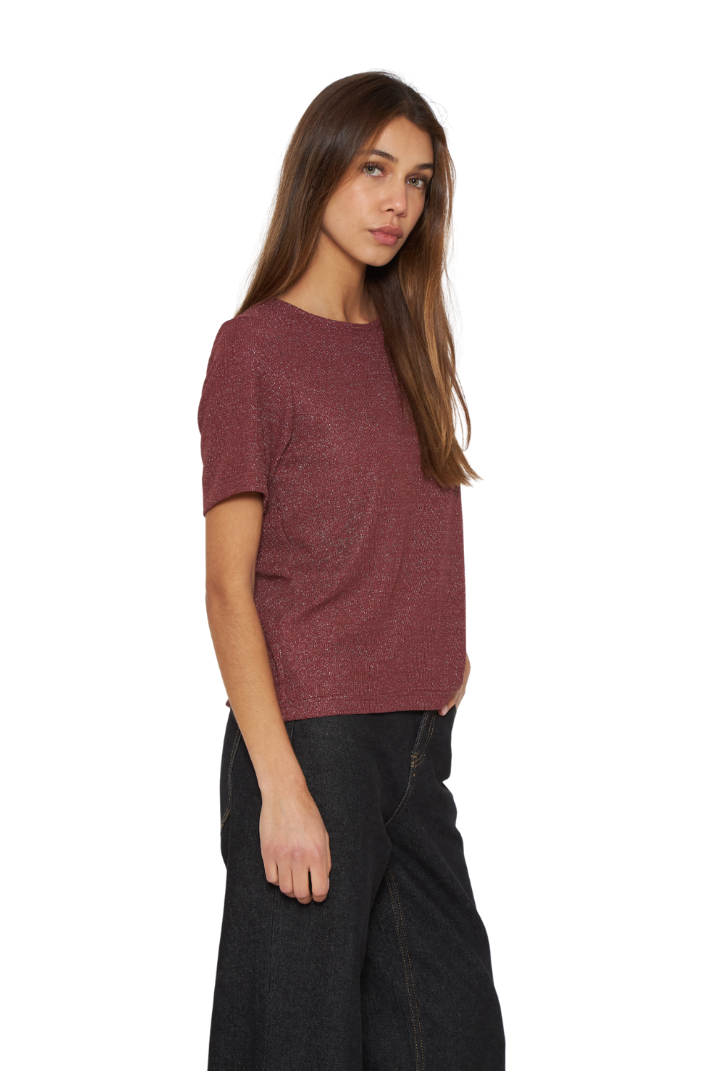 Polera Tesa burdeo Jacinta Tienda-4