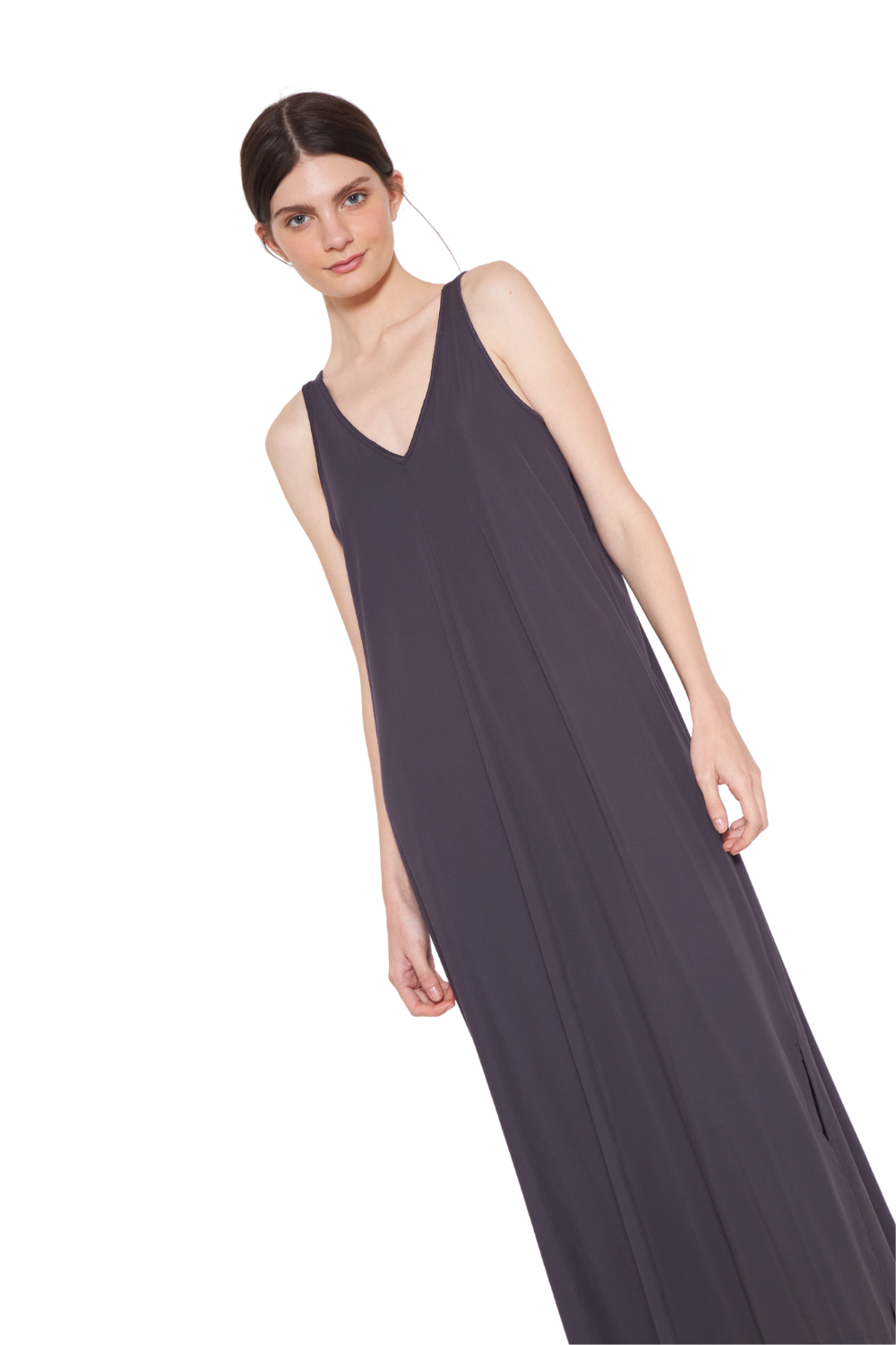 Vestido Laura gris Jacinta Tienda-2