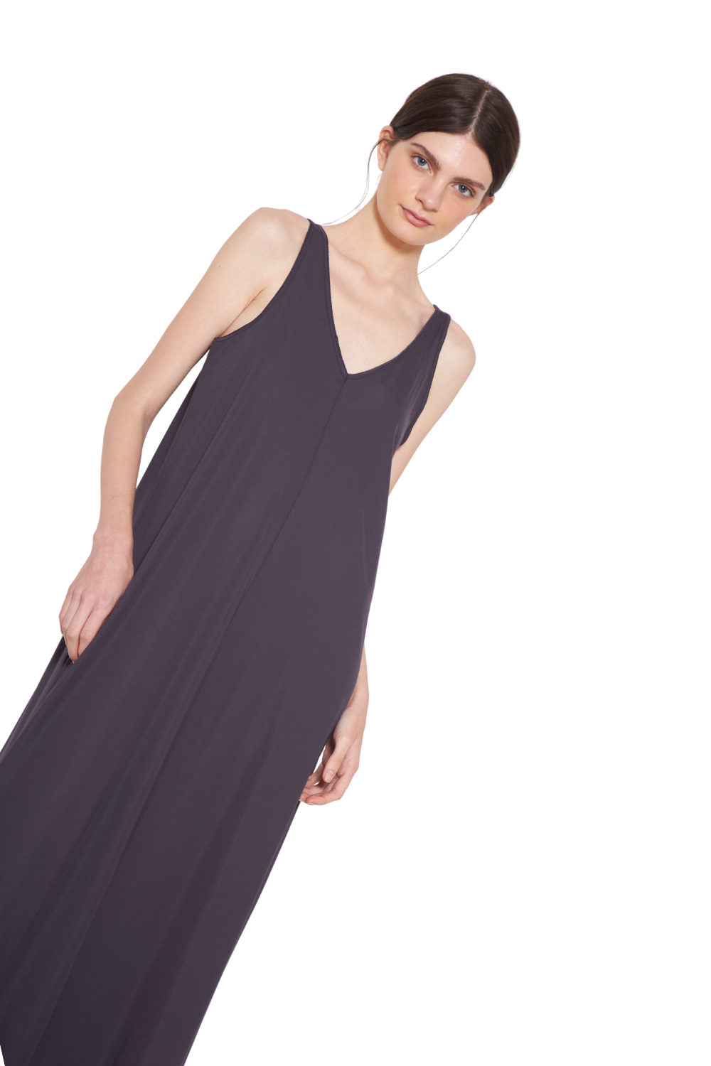 Vestido Laura gris Jacinta Tienda-3