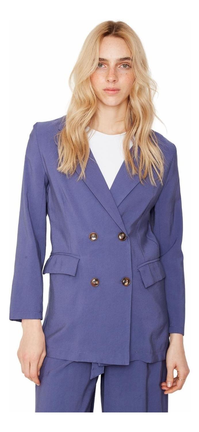 Blazer Laura Azul Jacinta Tienda-0