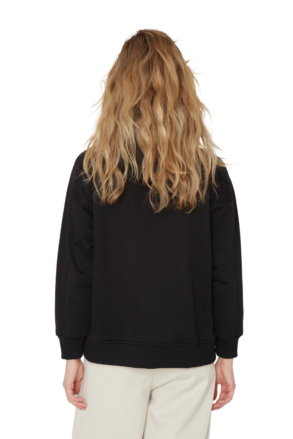 Polerón Cotton negro Jacinta Tienda-3