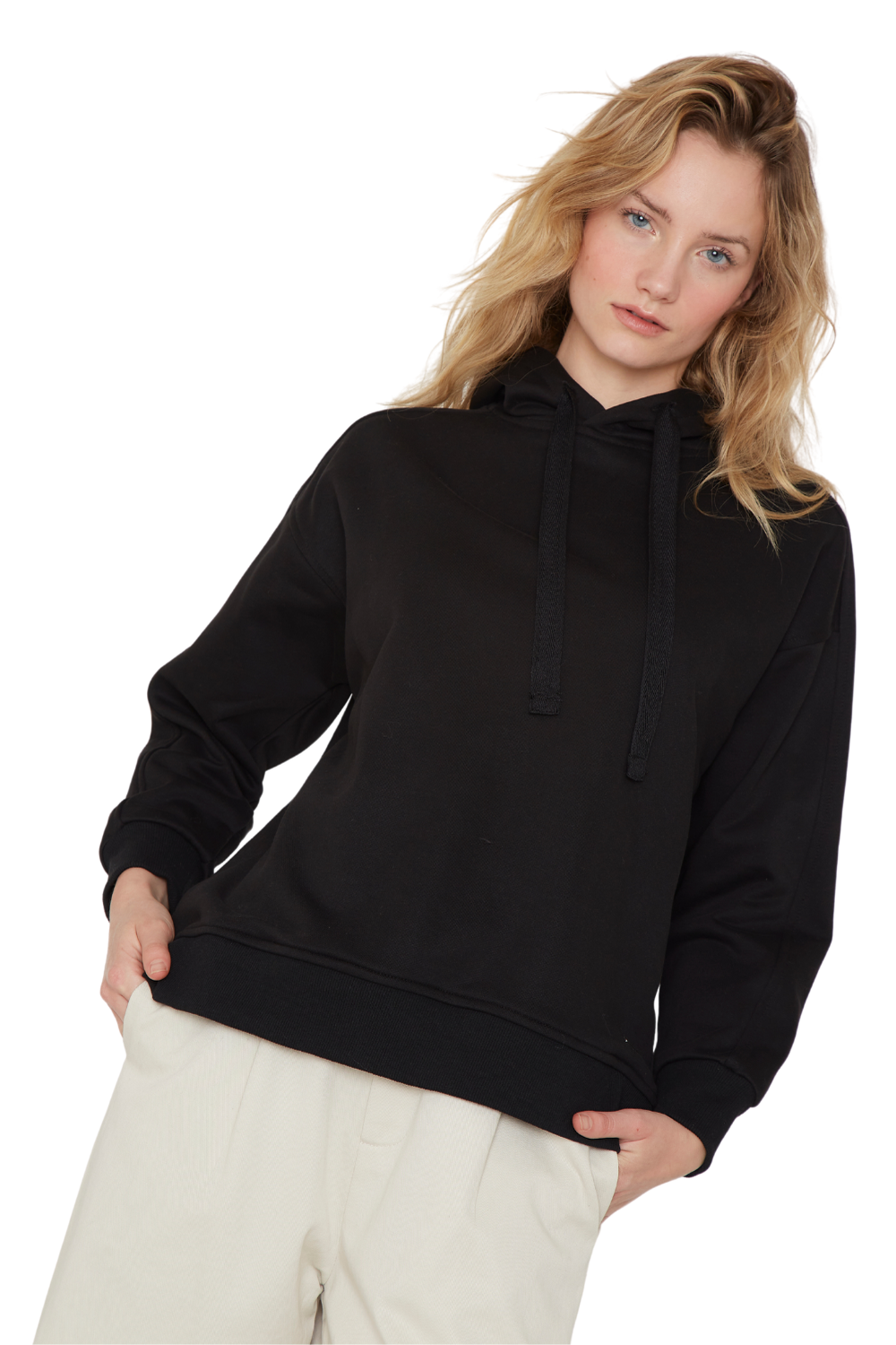 Polerón Cotton negro Jacinta Tienda-4