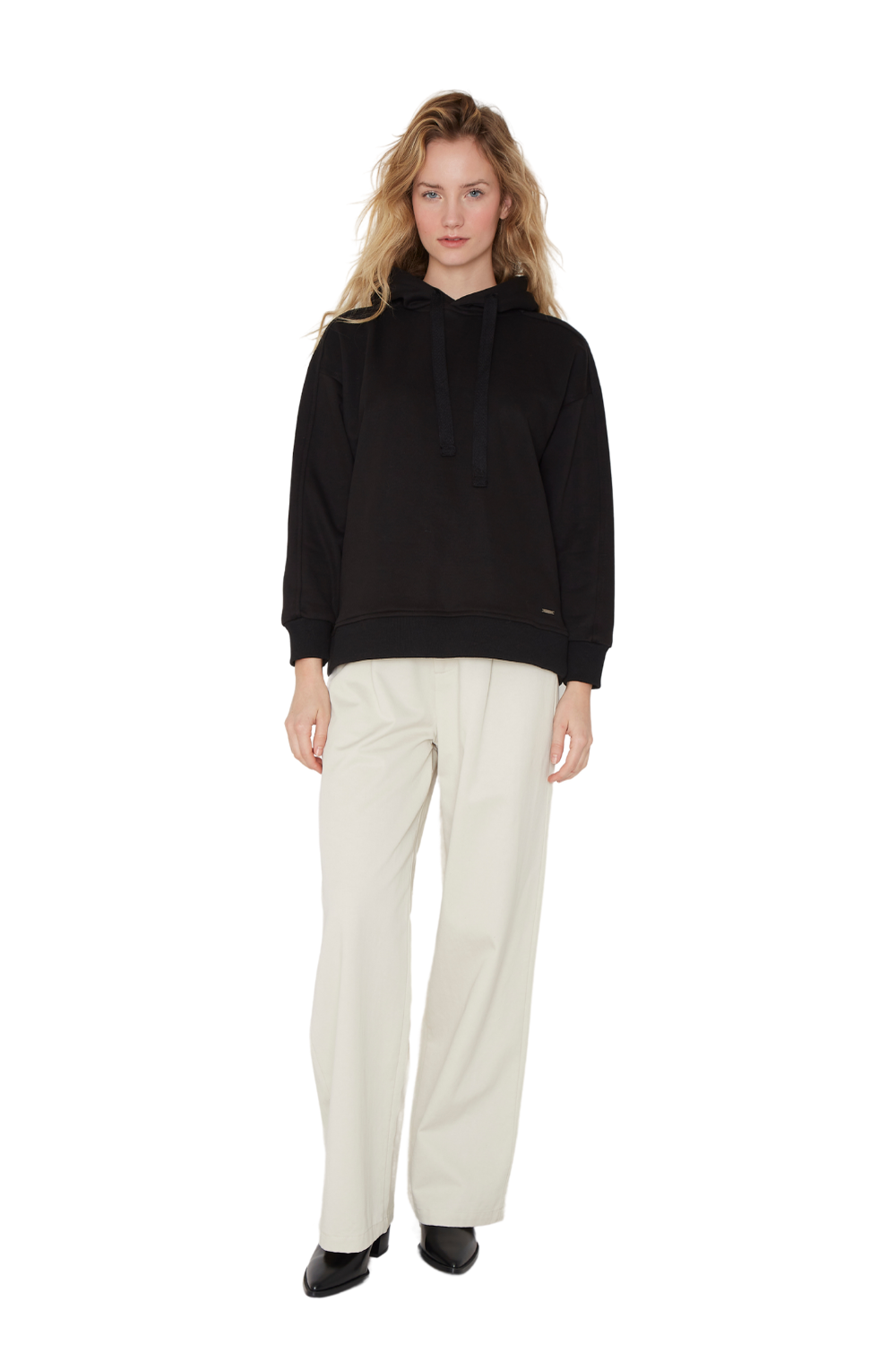 Polerón Cotton negro Jacinta Tienda-5