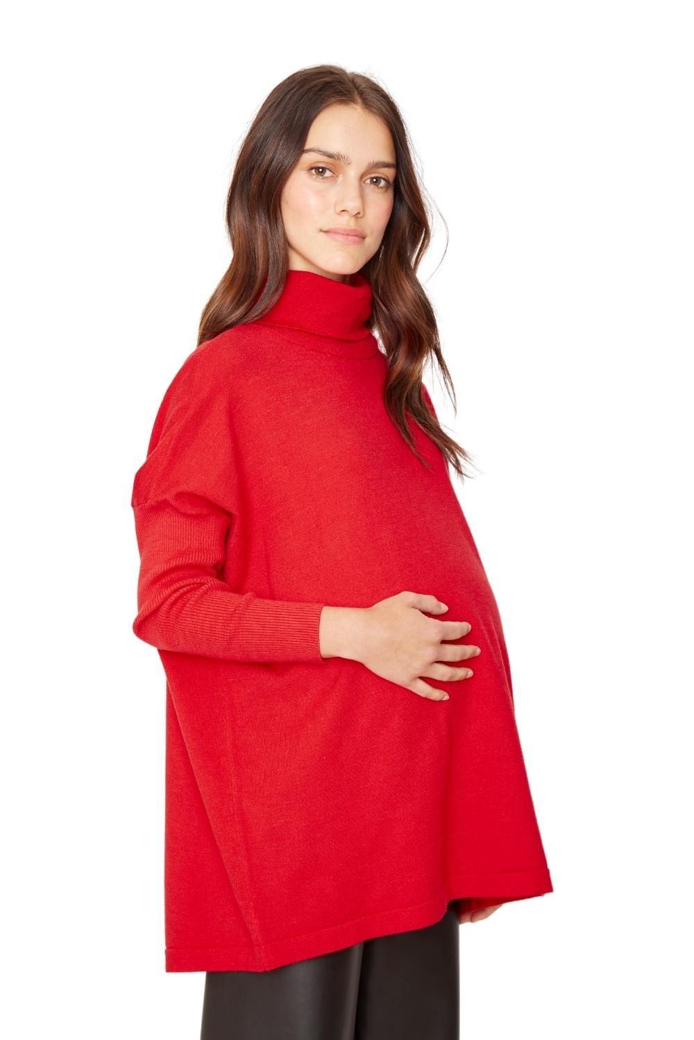 Chaleco Manuela largo II rojo-4