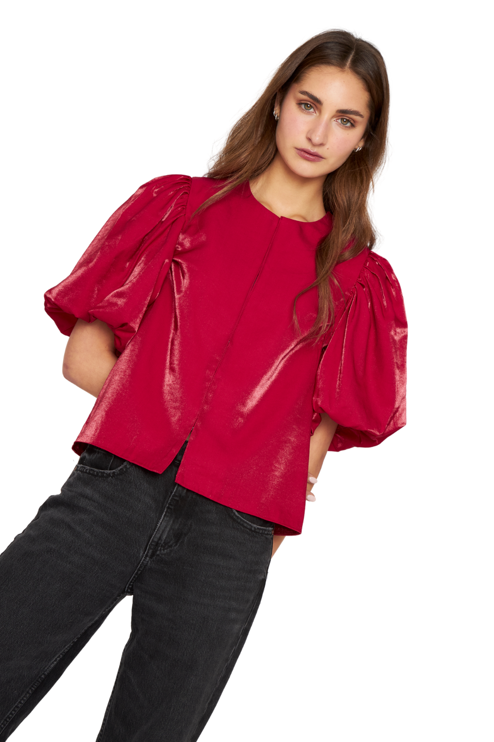 Blusa Siena bright roja Jacinta Tienda-3