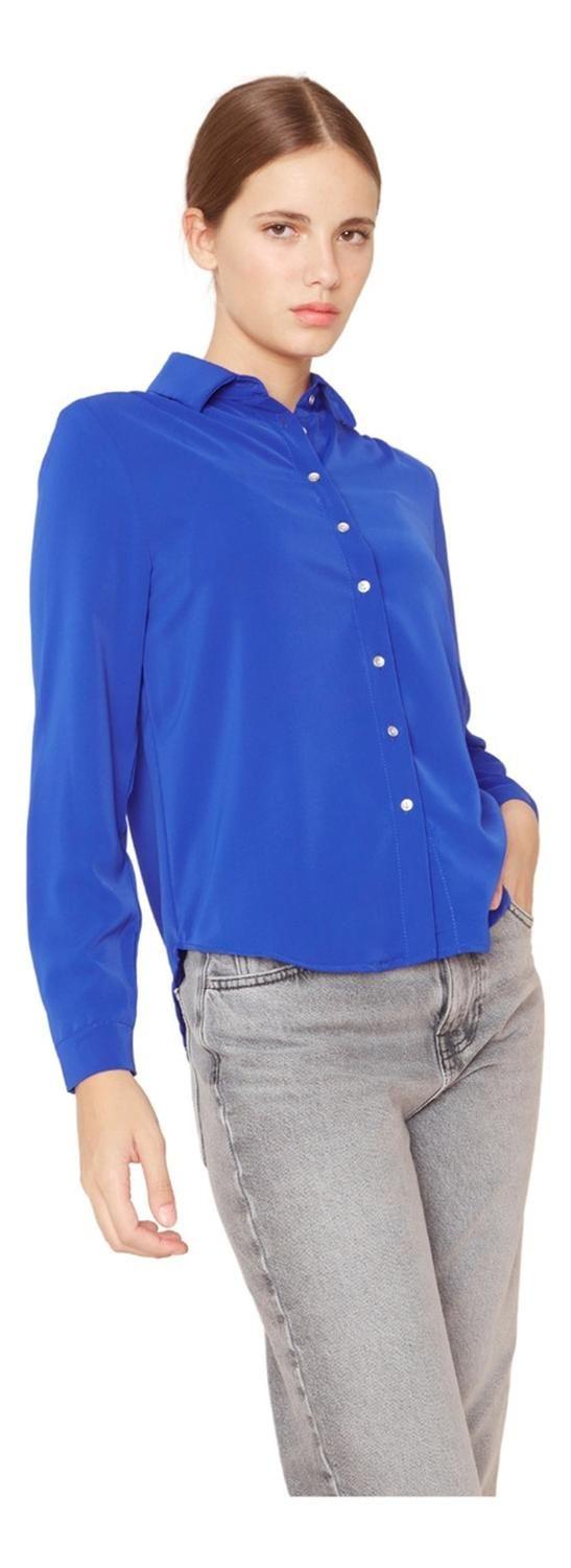 Blusa Sara Iii Azul Jacinta Tienda-0