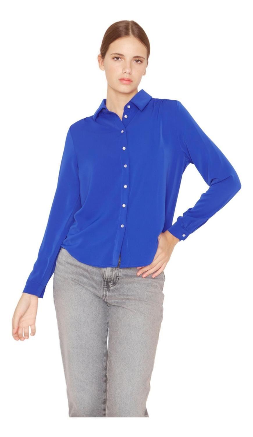 Blusa Sara Iii Azul Jacinta Tienda-1