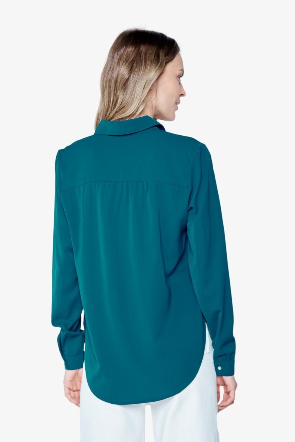 Blusa Sara petróleo Jacinta Tienda-3