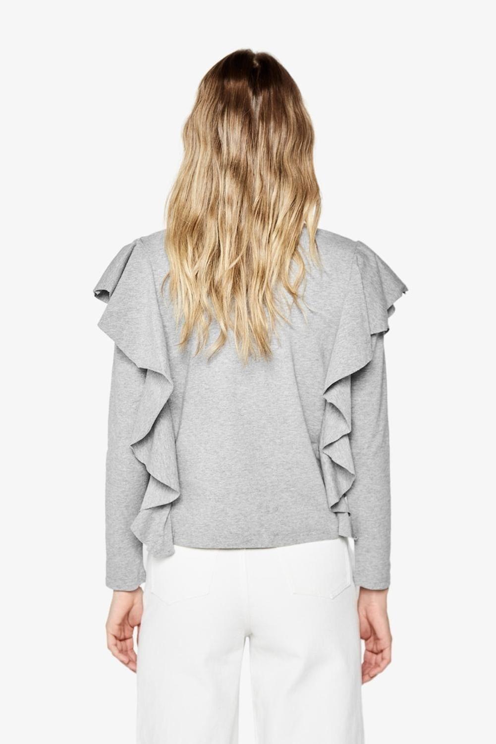 Polera Juanita Manga Larga Gris Jacinta Tienda-3