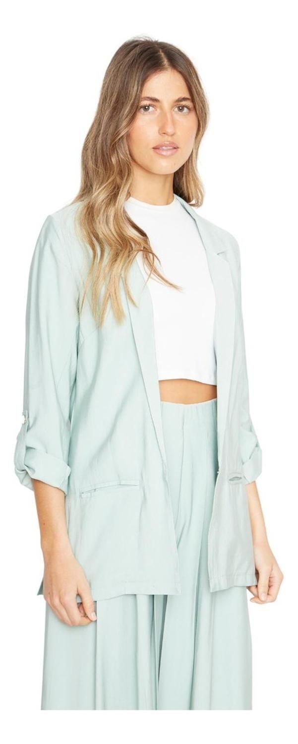 Blazer Olivia Ii Verde Agua Jacinta Tienda-2