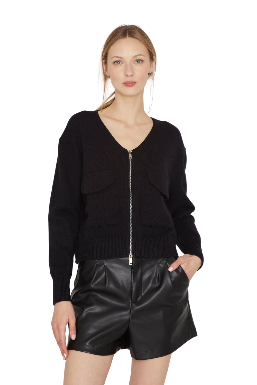 Chaleco Cargo negro Jacinta Tienda-1