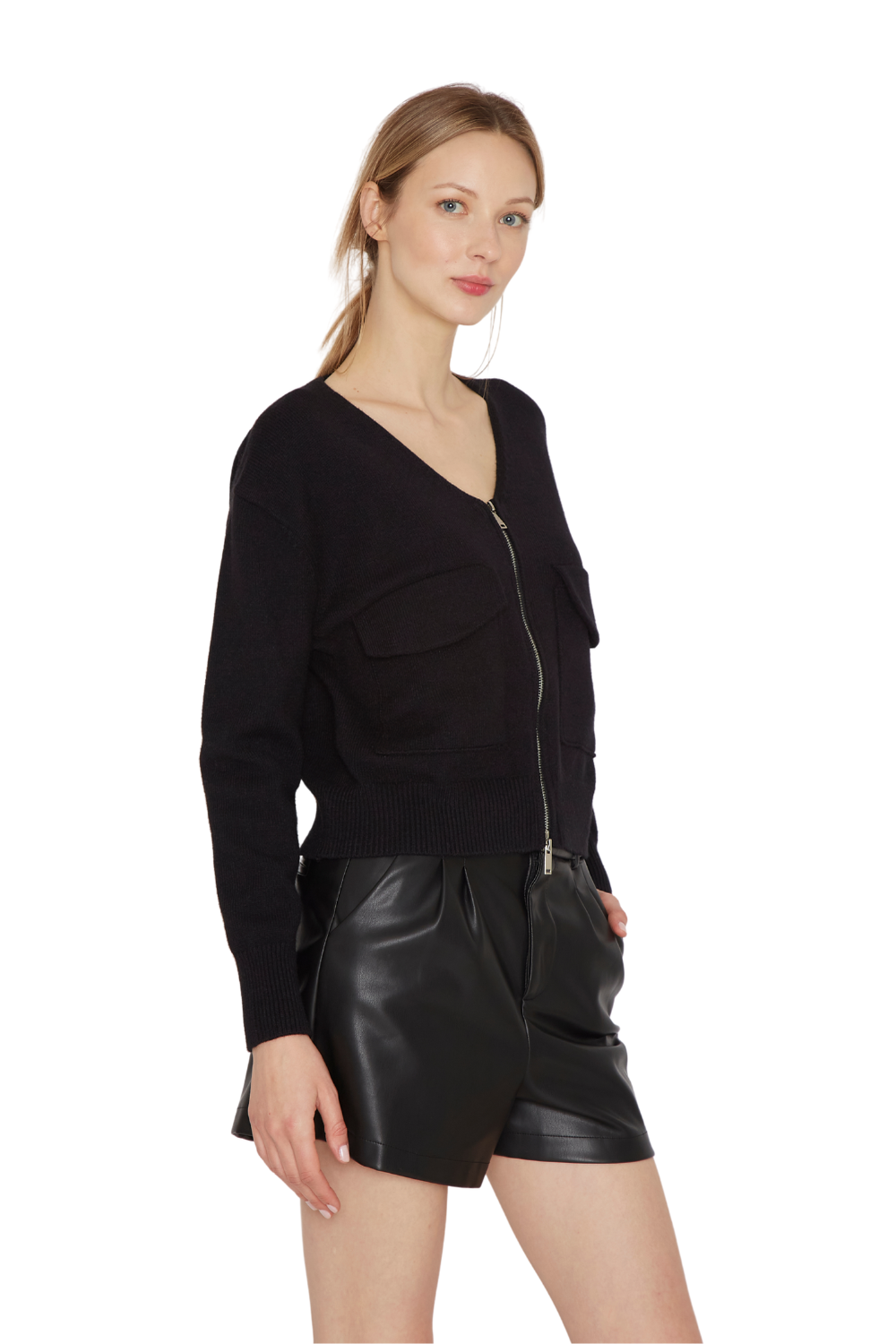 Chaleco Cargo negro Jacinta Tienda-2
