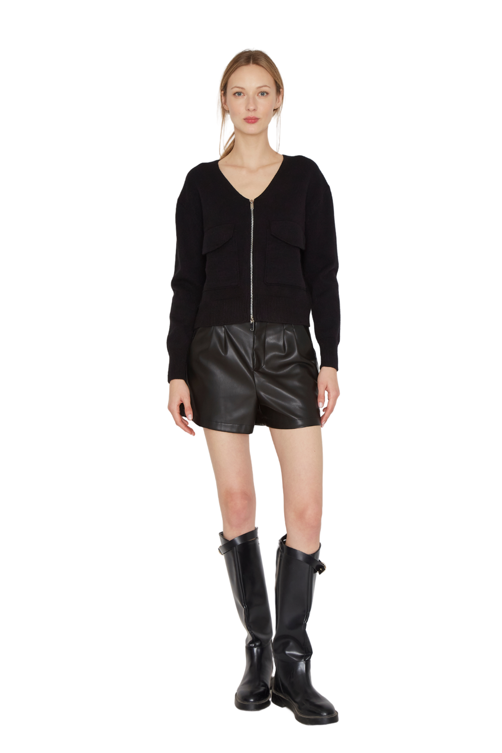 Chaleco Cargo negro Jacinta Tienda-3