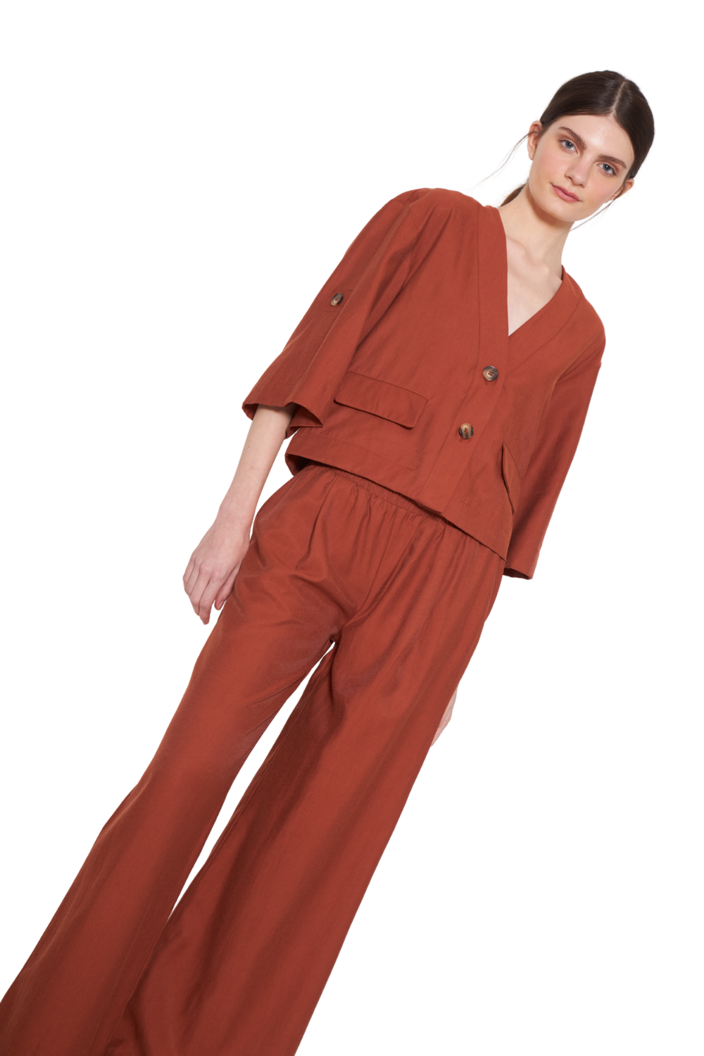 Pantalón Alicia terracota Jacinta Tienda-4