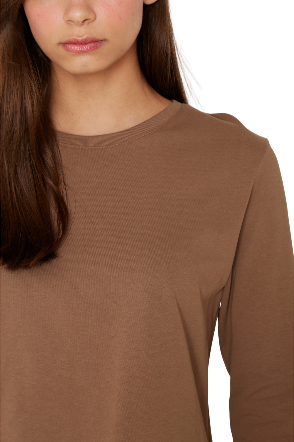 Polera Jacinta manga larga café Jacinta Tienda-5