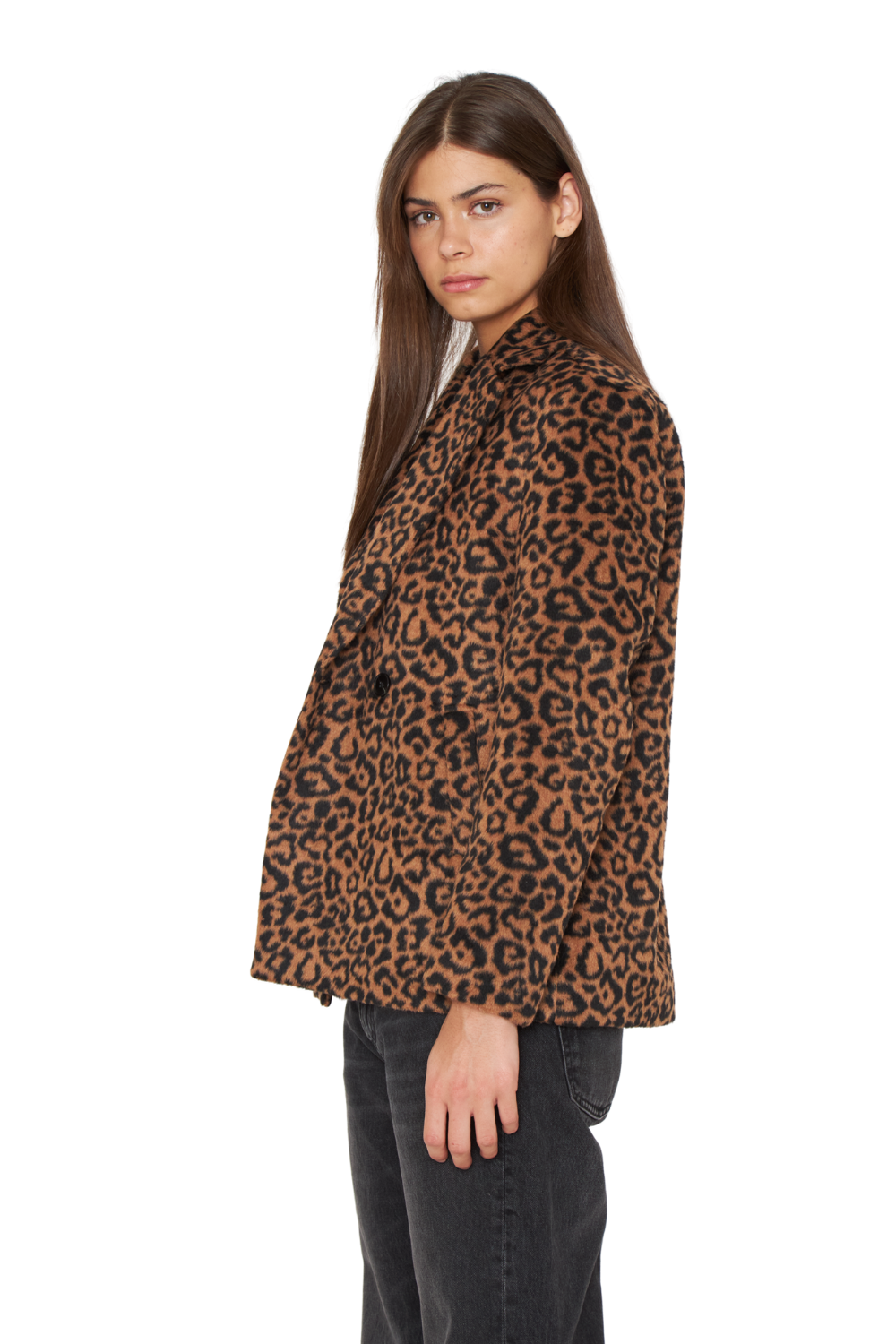 Abrigo Gala animal print camel Jacinta Tienda-2