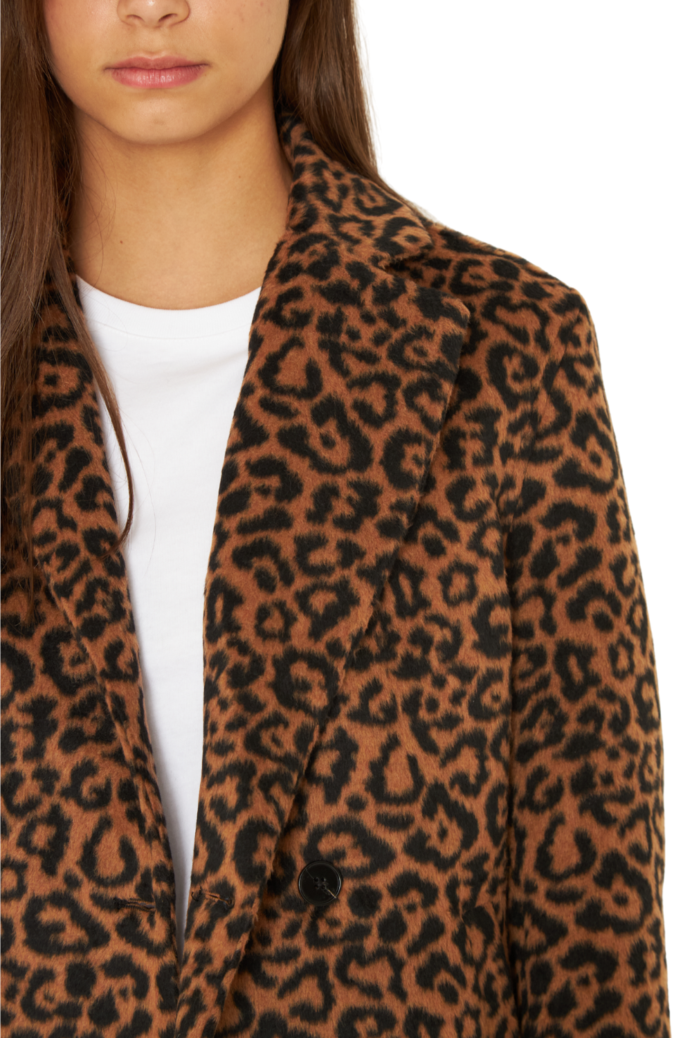 Abrigo Gala animal print camel Jacinta Tienda-5