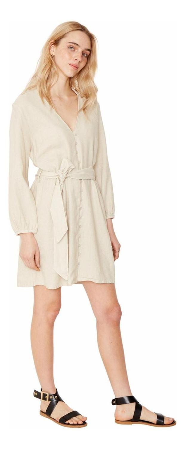 Vestido Amalia Crudo Jacinta Tienda-0