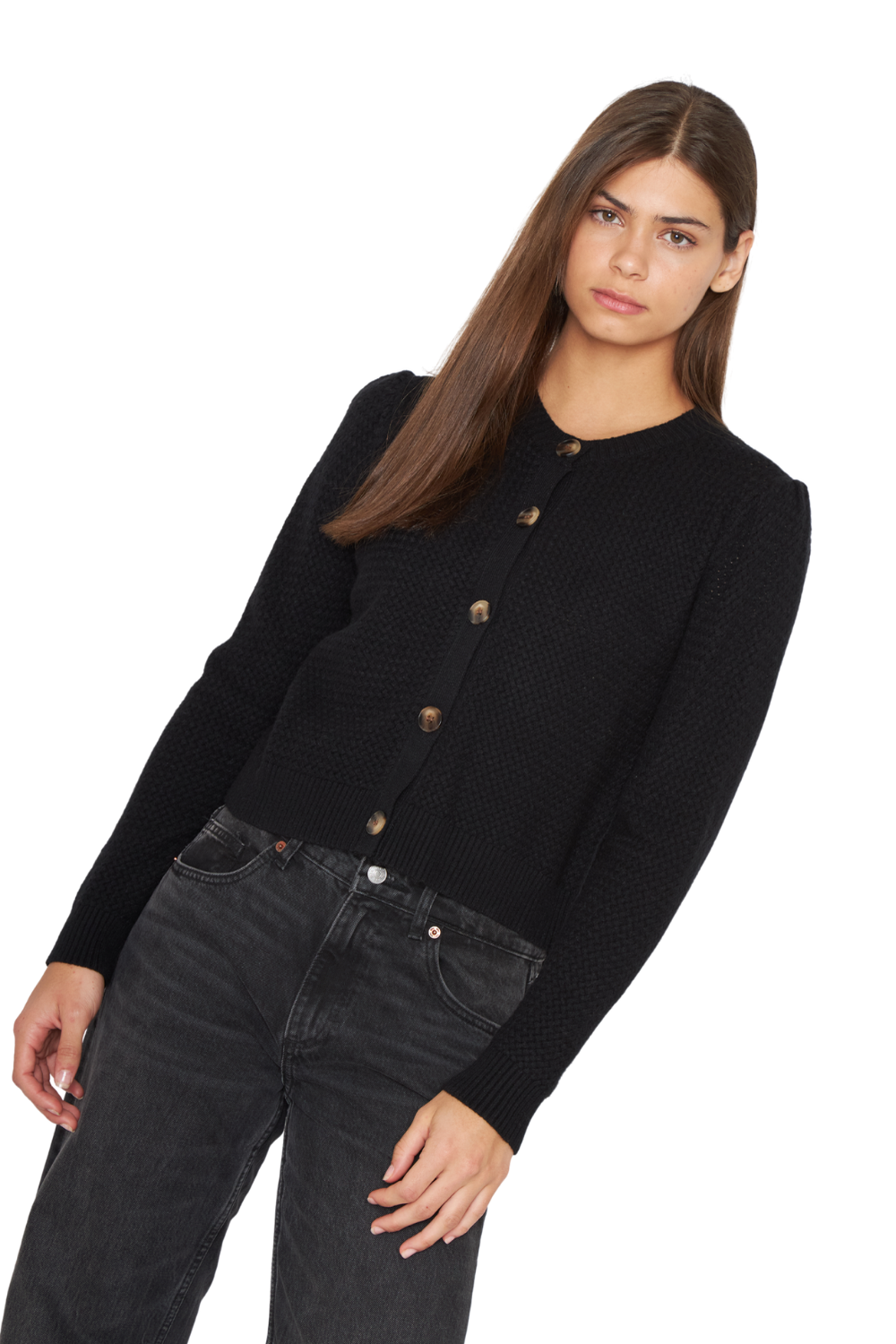 Chaleco Panal negro Jacinta Tienda-2