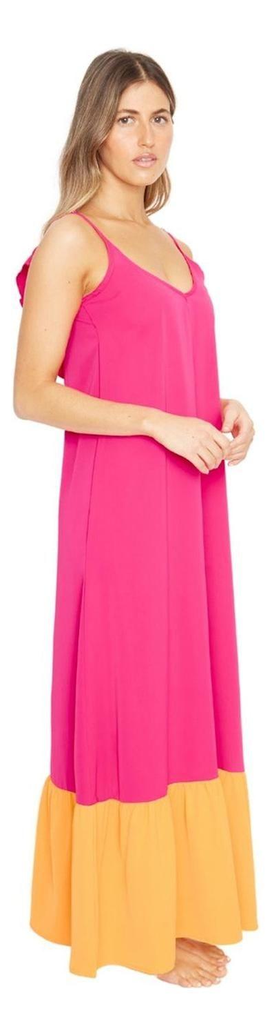 Vestido Libra Iii Fucsia Jacinta Tienda-1