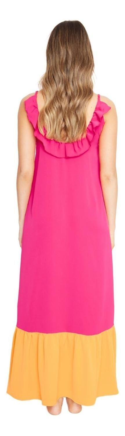 Vestido Libra Iii Fucsia Jacinta Tienda-2