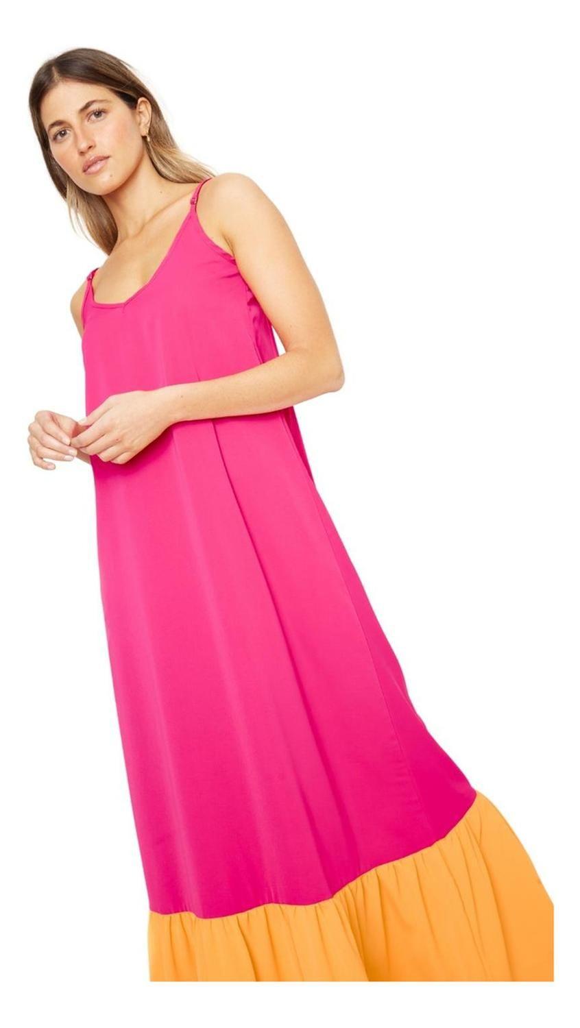 Vestido Libra Iii Fucsia Jacinta Tienda-3