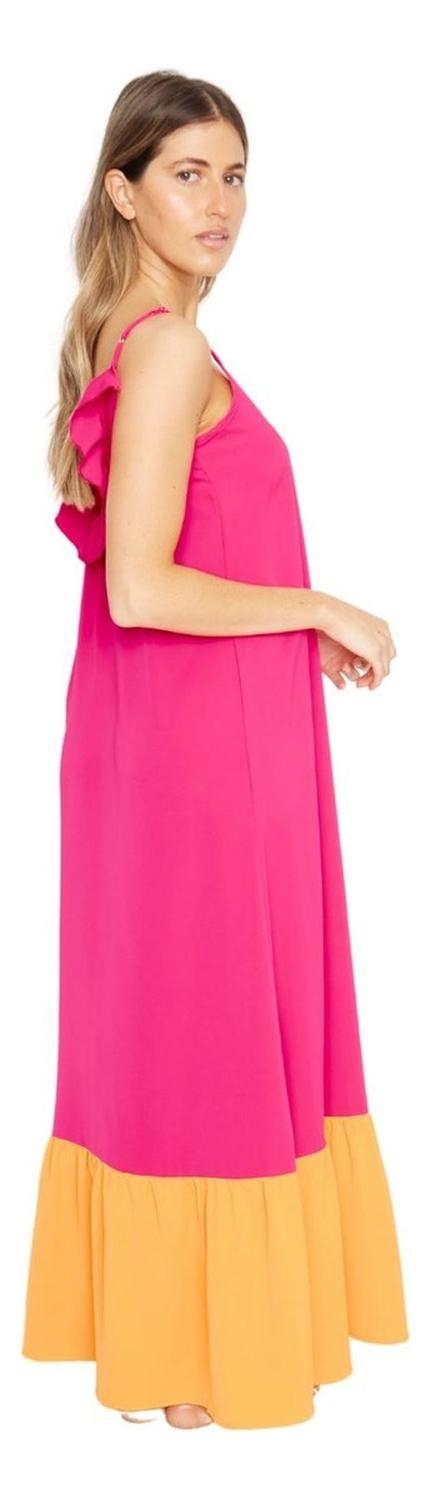 Vestido Libra Iii Fucsia Jacinta Tienda-6