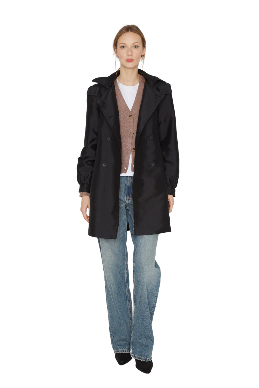 Trench Coat Royal negro Jacinta Tienda-3