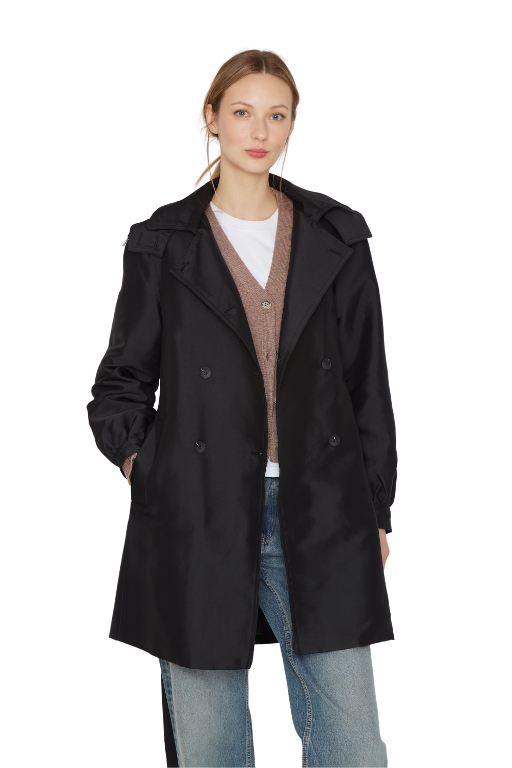 Trench Coat Royal negro Jacinta Tienda-4
