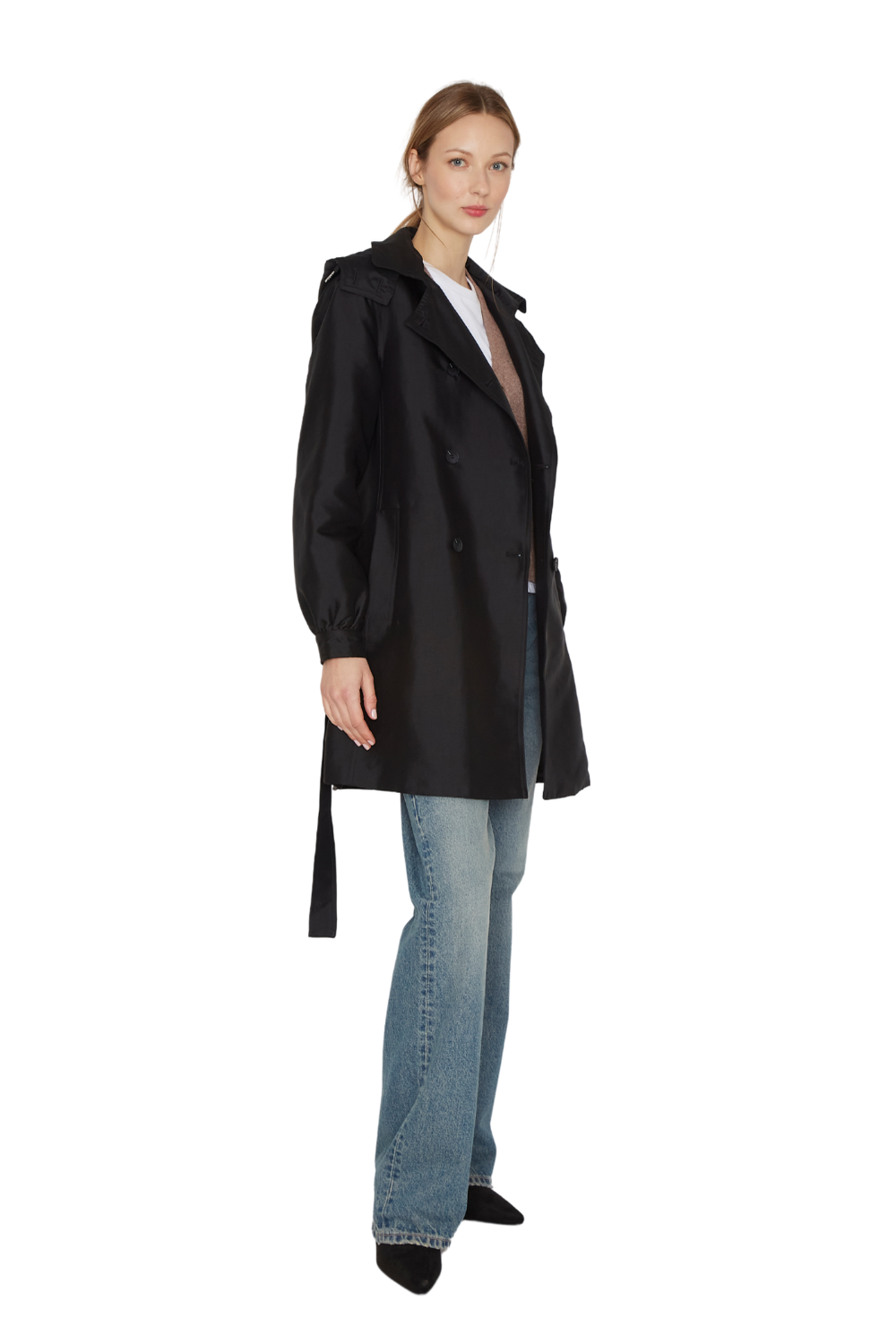 Trench Coat Royal negro Jacinta Tienda-5