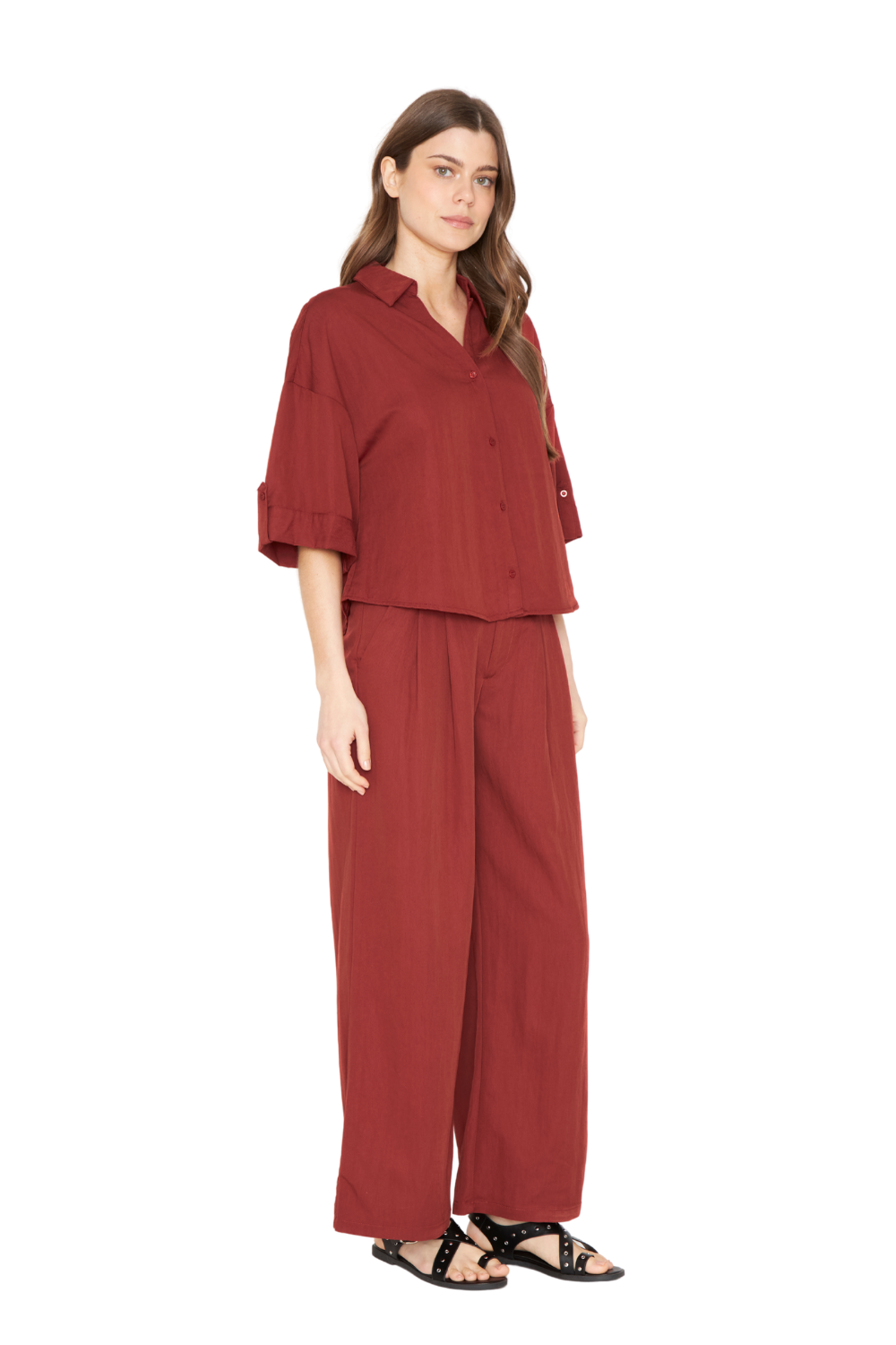 Blusa Elena terracota Jacinta Tienda-2