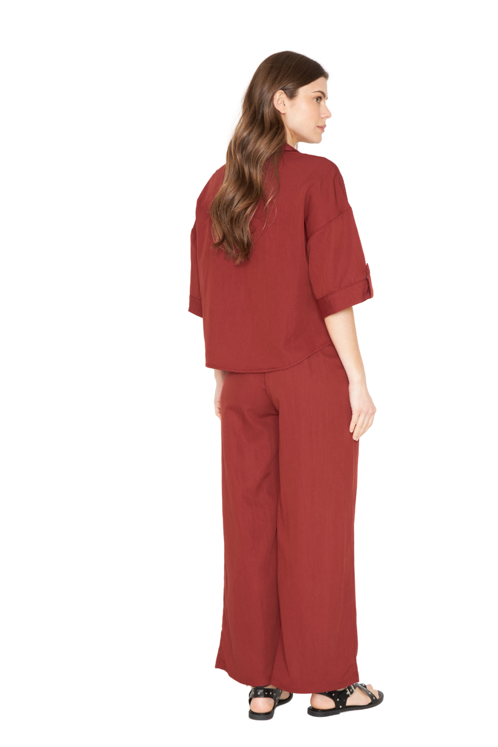 Blusa Elena terracota Jacinta Tienda-3