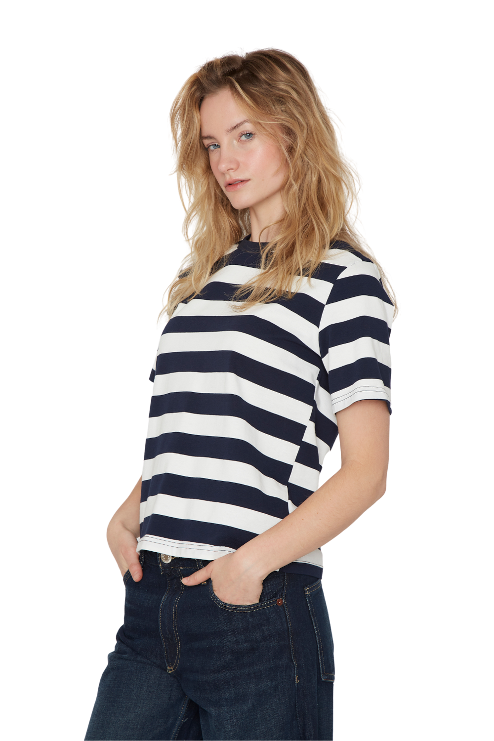Polera Aspen rayas azul Jacinta Tienda-1