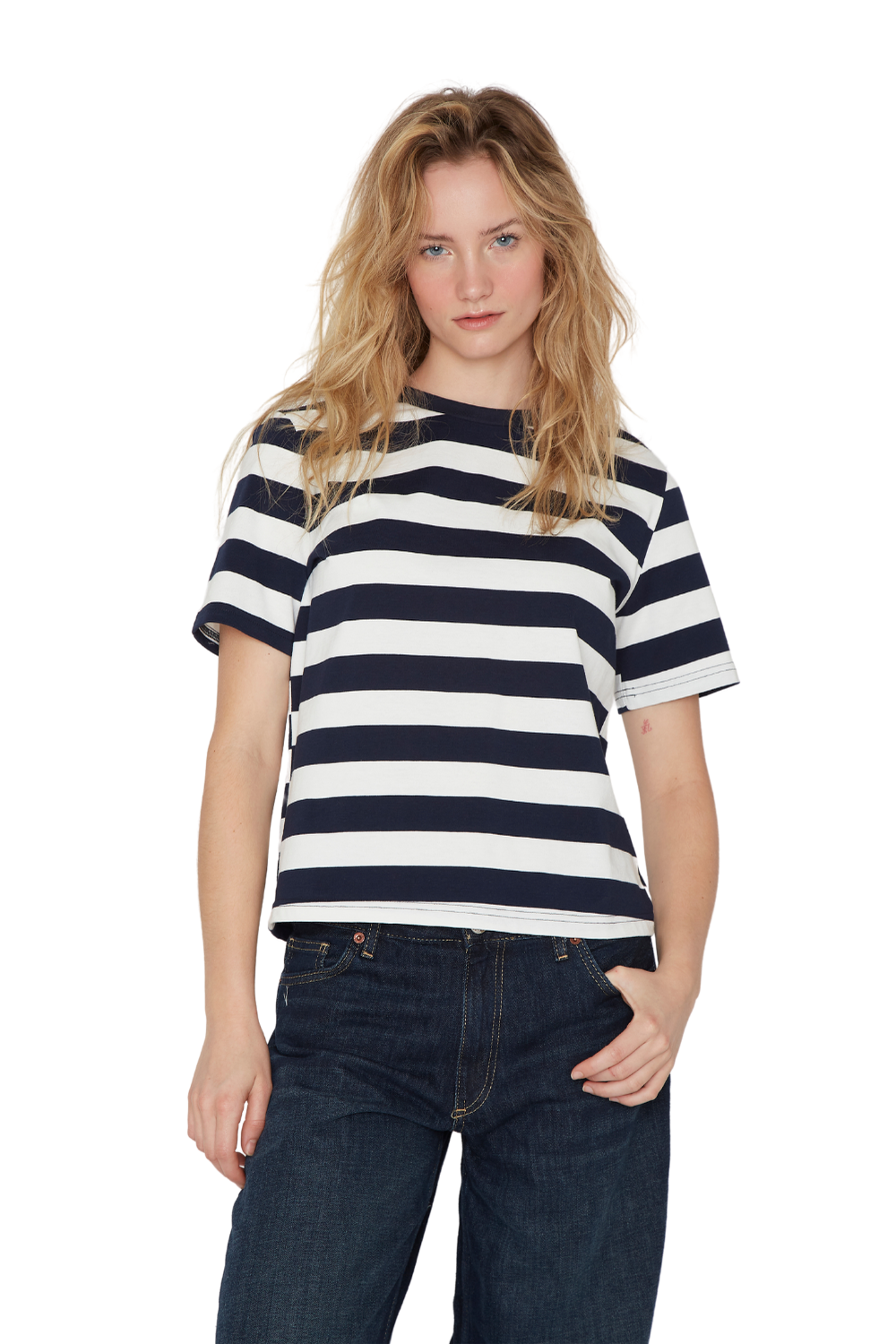 Polera Aspen rayas azul Jacinta Tienda-2