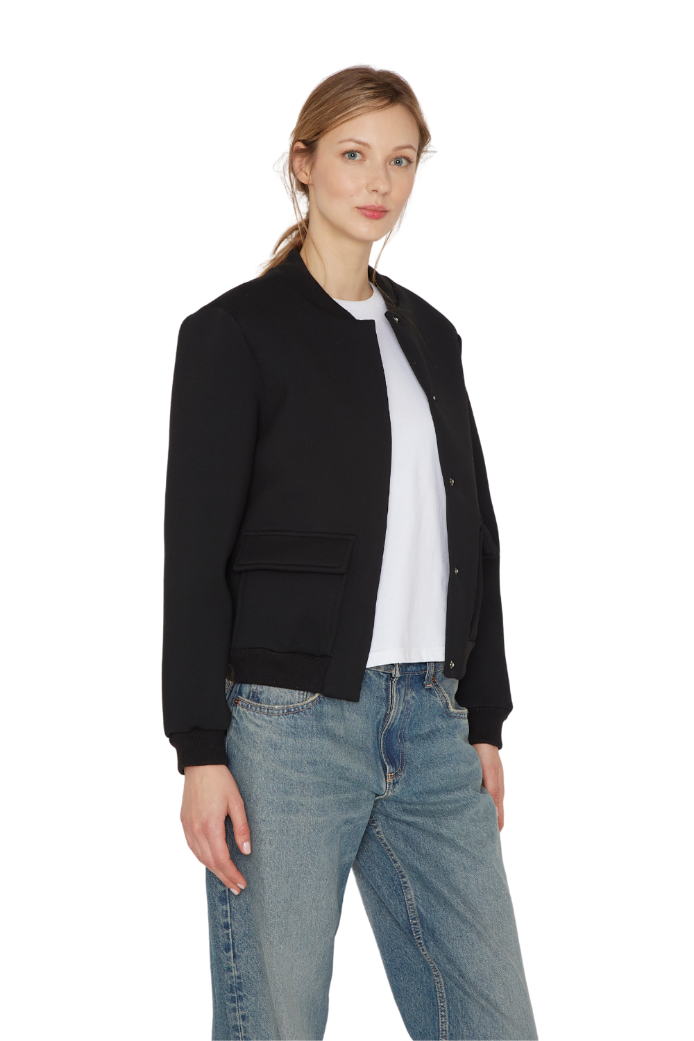 Bomber Sport negra Jacinta Tienda-2