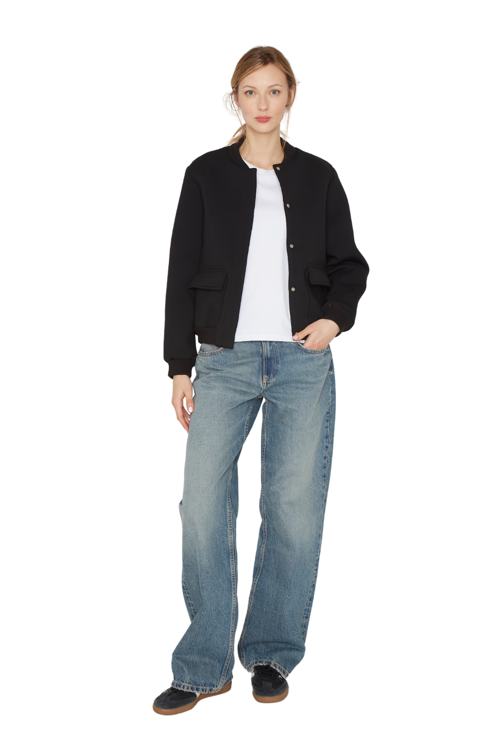 Bomber Sport negra Jacinta Tienda-4