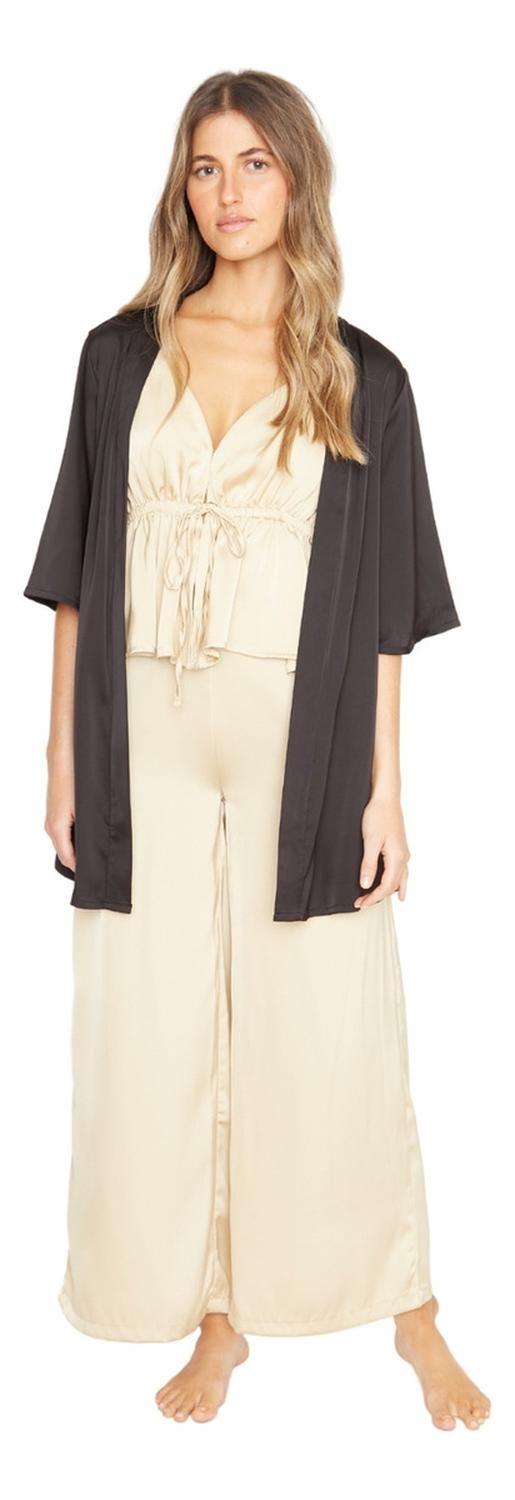 Kimono Lis Satin Negro Jacinta Tienda-4